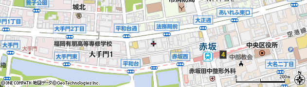 ニッセイホテル福岡周辺の地図