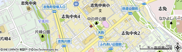 福岡県志免町（糟屋郡）志免中央周辺の地図