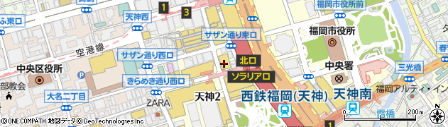 イムズ・天神ＭＭビル　Ｂ１Ｆオクタ・ホテル周辺の地図