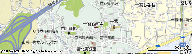 穴田緑地周辺の地図