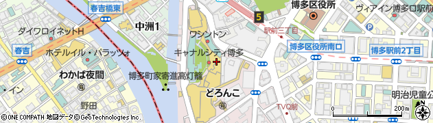 キャナルシティ博多キャナルシティオーパ２階　ＷＥＧＯ周辺の地図
