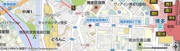 松屋 博多駅前店周辺の地図