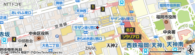 安田建物管理株式会社　新天町倶楽部周辺の地図