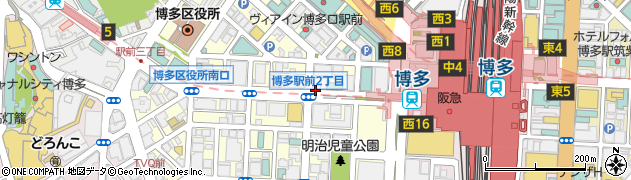 サイバック博多駅前店周辺の地図