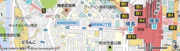 ＥｙｅＬａｓｈＳａｌｏｎＶｉｖｉ　博多店周辺の地図