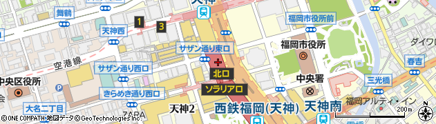西日本鉄道株式会社　都市開発事業本部ＳＣ事業部ソラリアステージ運営室周辺の地図