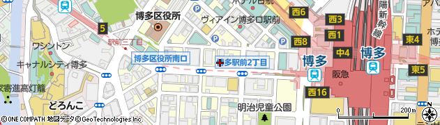 株式会社アイネット博多駅前店周辺の地図