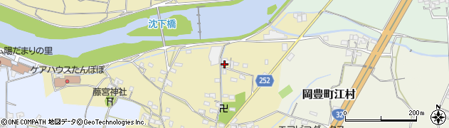 高知県南国市岡豊町常通寺島周辺の地図