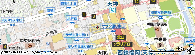 株式会社ジュン　西南学院高等学校　制服取扱店周辺の地図