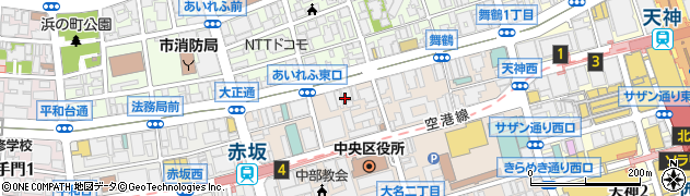 福岡ようきビル保安室周辺の地図