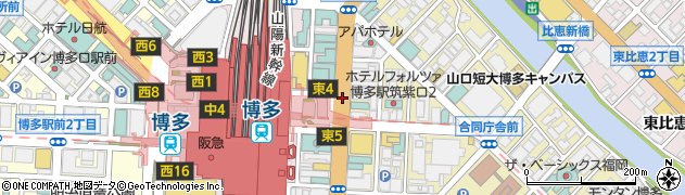筑紫口周辺の地図