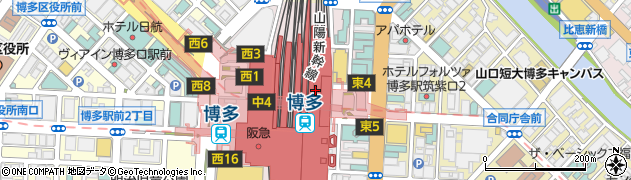 阪神名物いか焼き 博多阪急店周辺の地図