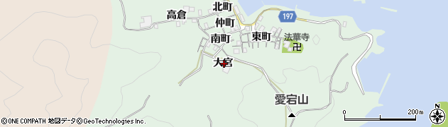 徳島県海部郡海陽町鞆浦大宮周辺の地図