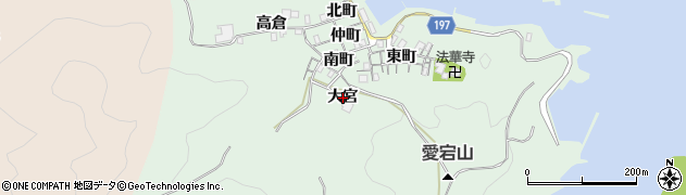 徳島県海陽町（海部郡）鞆浦（大宮）周辺の地図