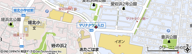福岡マリナタウン郵便局周辺の地図