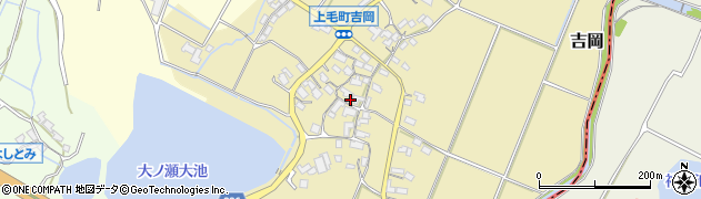 福岡県上毛町（築上郡）吉岡周辺の地図