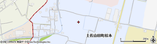 高知県香美市土佐山田町松本周辺の地図