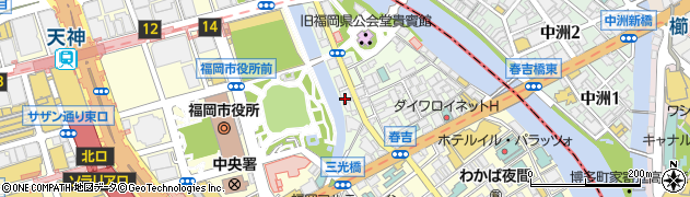 株式会社西中洲樋口建設周辺の地図