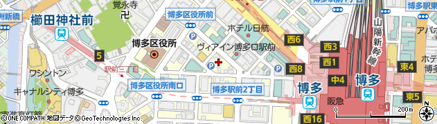 イデックスリテール福岡　博多駅センターＳＳ周辺の地図