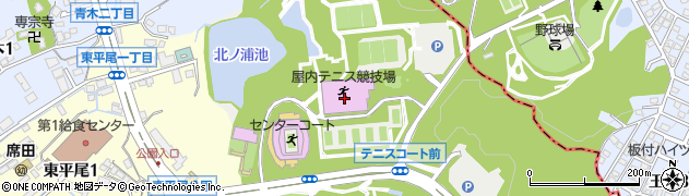 福岡市立　テニスコート博多の森テニス競技場周辺の地図