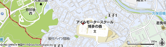 福岡県志免町（糟屋郡）王子周辺の地図