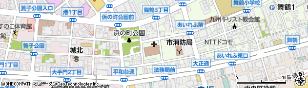 九州公安調査局周辺の地図