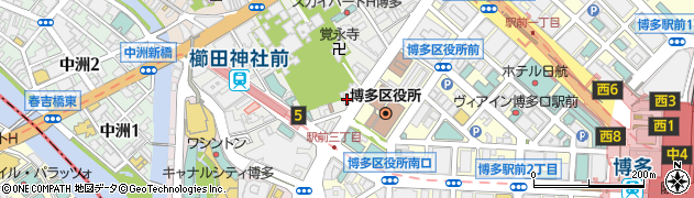 福岡博多駅前通中央クリニック周辺の地図