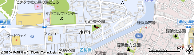 小戸東公園周辺の地図