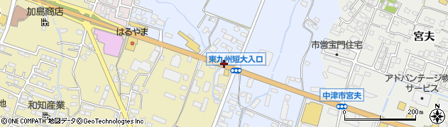 東九州短大入口周辺の地図
