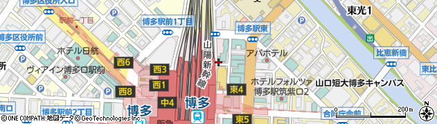 交通局　福岡市地下鉄博多管区駅周辺の地図