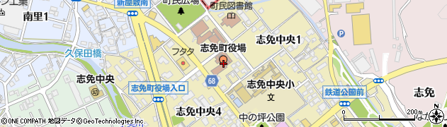 福岡県糟屋郡志免町周辺の地図