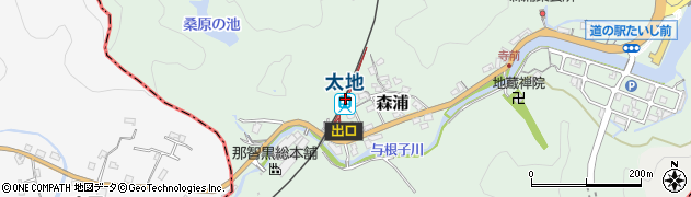 太地駅周辺の地図
