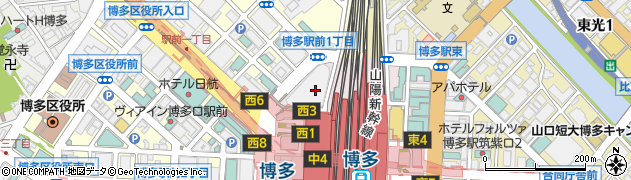 博多バスターミナル株式会社周辺の地図