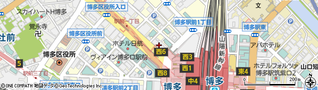 きんさい屋 博多駅前地下街店周辺の地図