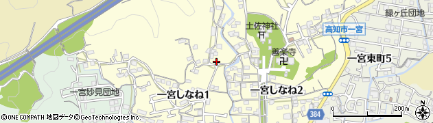 高知県高知市一宮しなね周辺の地図
