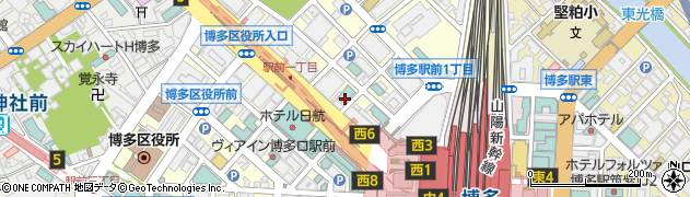 博多東急ＲＥＩホテル周辺の地図