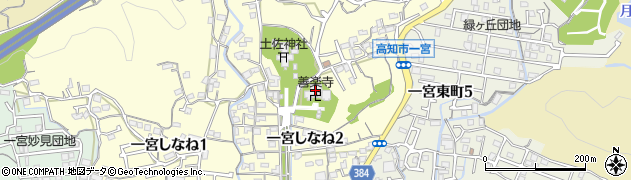 善楽寺周辺の地図