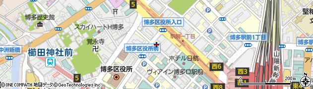 ラビットクラブ福岡周辺の地図
