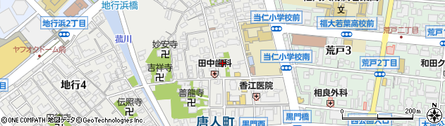 唐人町公園周辺の地図