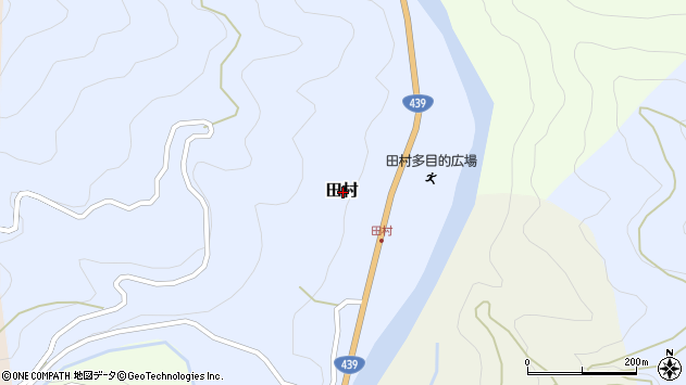 〒781-1522 高知県吾川郡仁淀川町田村の地図