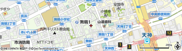 丸玉天神店周辺の地図