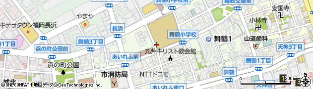 福岡市立　舞鶴中学校通級指導教室周辺の地図