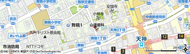 ＡＢＣフラワー天神店周辺の地図