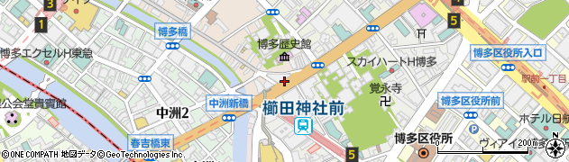 福岡県福岡市博多区上川端町2周辺の地図