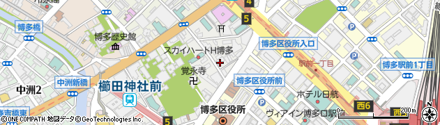 博多旅館ホテル組合周辺の地図