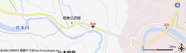 根倉周辺の地図