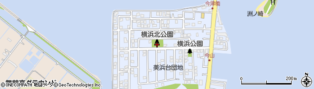 横浜北公園周辺の地図