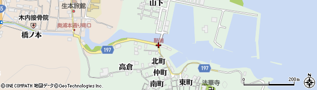 鞆浦周辺の地図