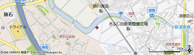 須恵川周辺の地図