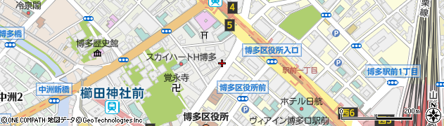 株式会社イクシア福岡オフィス周辺の地図